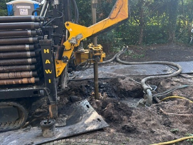 Grondboring grondgebonden warmtepomp jaren 20 huis in Zeist - een ontwerp van architect Warnaars